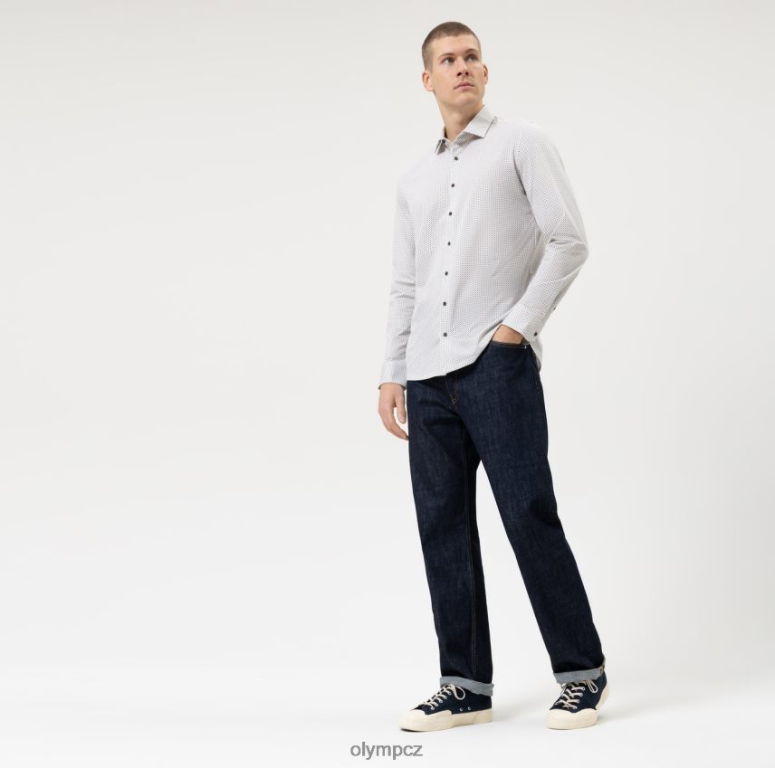 oblečení OLYMP úroveň pět 24/sedm body fit, business triko, moderní kent, přírodní PN4446379