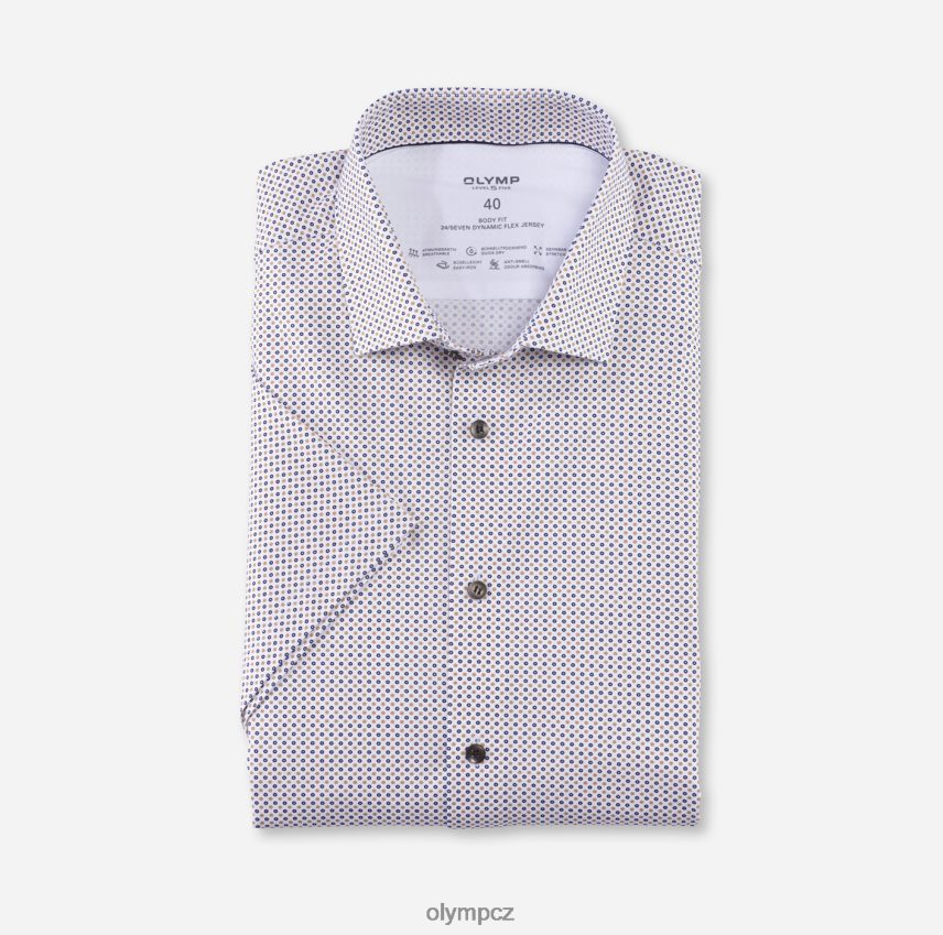 oblečení OLYMP úroveň pět 24/sedm body fit, business triko, moderní kent, přírodní PN4446629