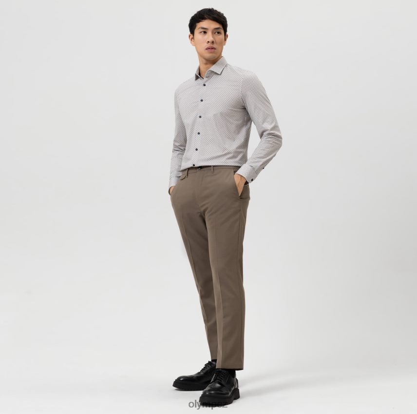 oblečení OLYMP úroveň pět 24/sedm body fit, business triko, moderní kent, přírodní PN4446647