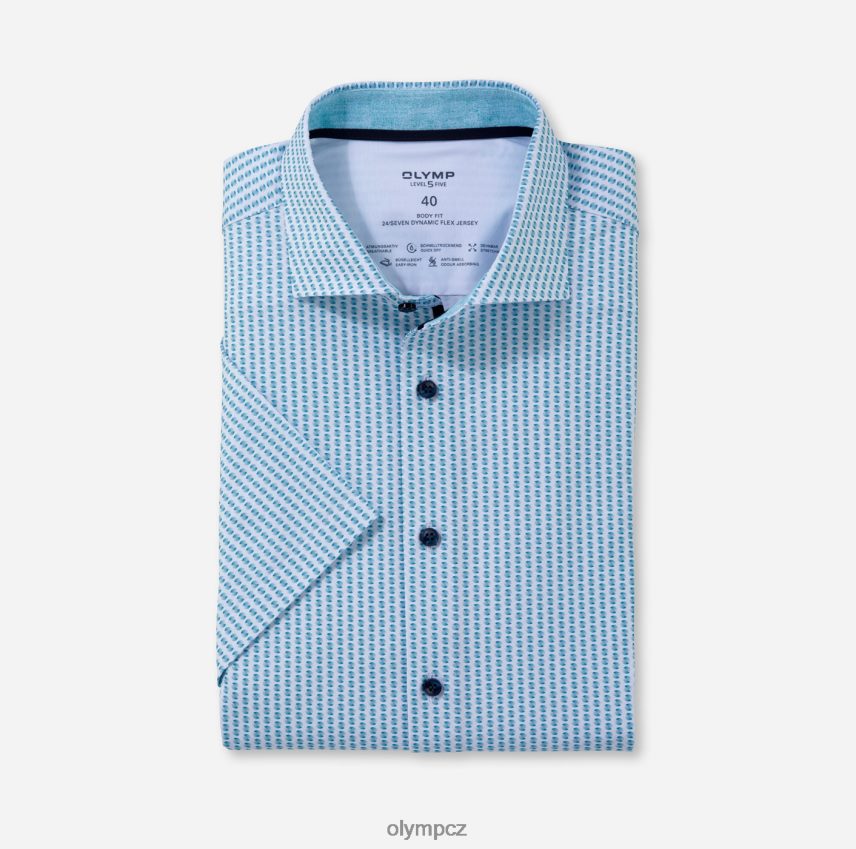 oblečení OLYMP úroveň pět 24/sedm body fit, obchodní košile, kent, smaragd PN4446608