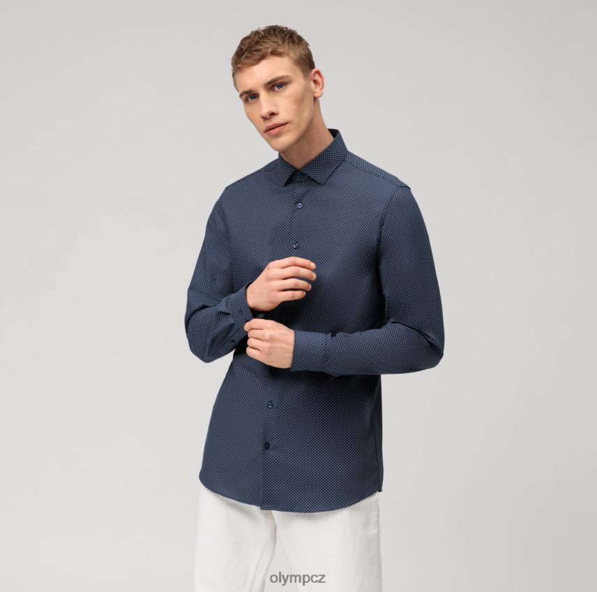 oblečení OLYMP úroveň pět 24/sedm body fit, obchodní košile, moderní kent, mariňák PN4446486