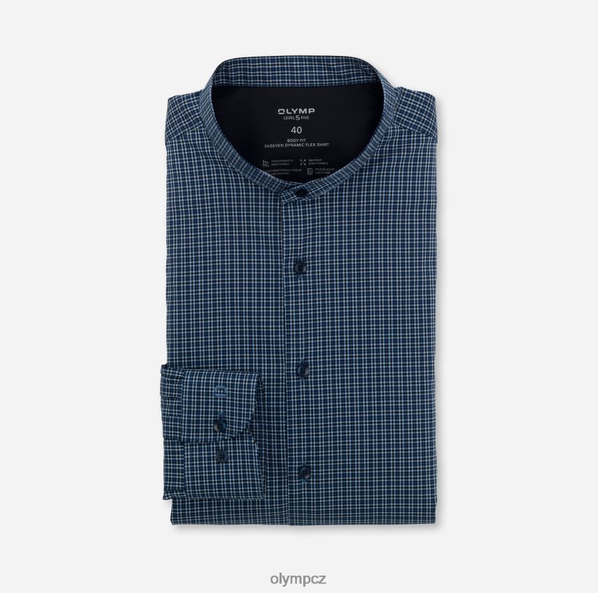 oblečení OLYMP úroveň pět 24/sedm body fit, obchodní košile, stojáček, námořník PN4446828