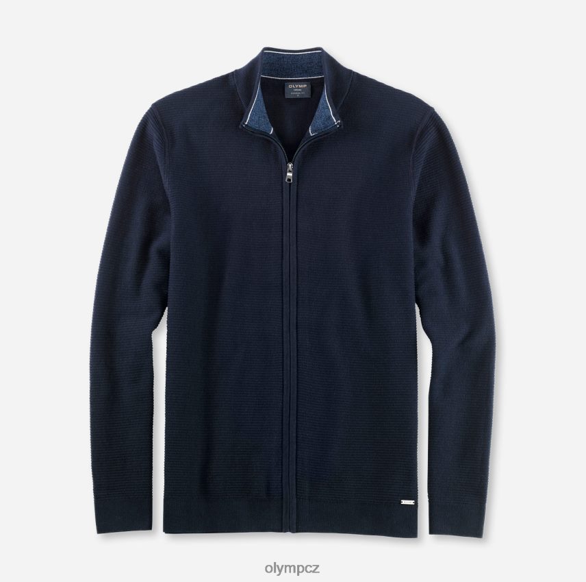 oblečení OLYMP pletené zboží moderního střihu, cardigan, marine PN44461945