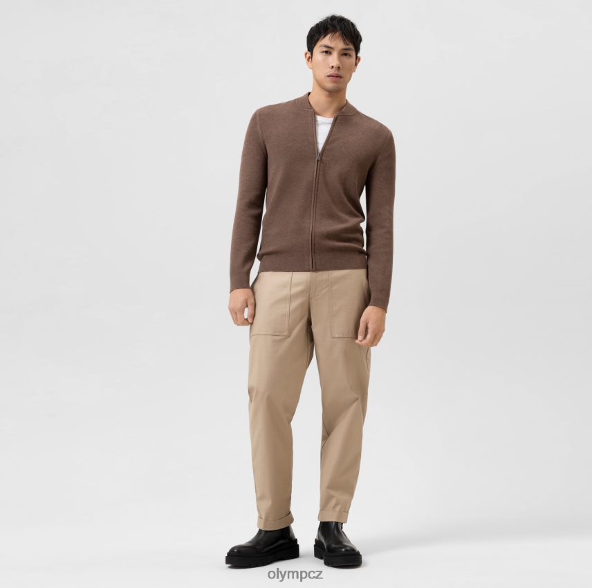 oblečení OLYMP pletenina úrovně 5 body fit, cardigan, hnědá PN44461938