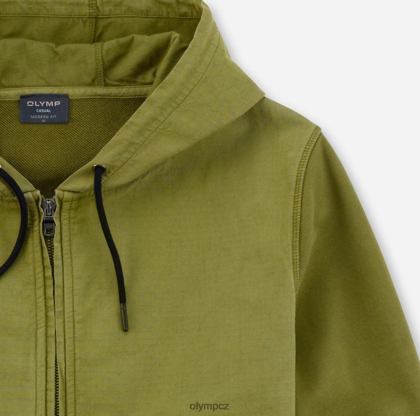 oblečení OLYMP teplákový moderní střih, tepláková bunda, limetkově zelená PN44461946