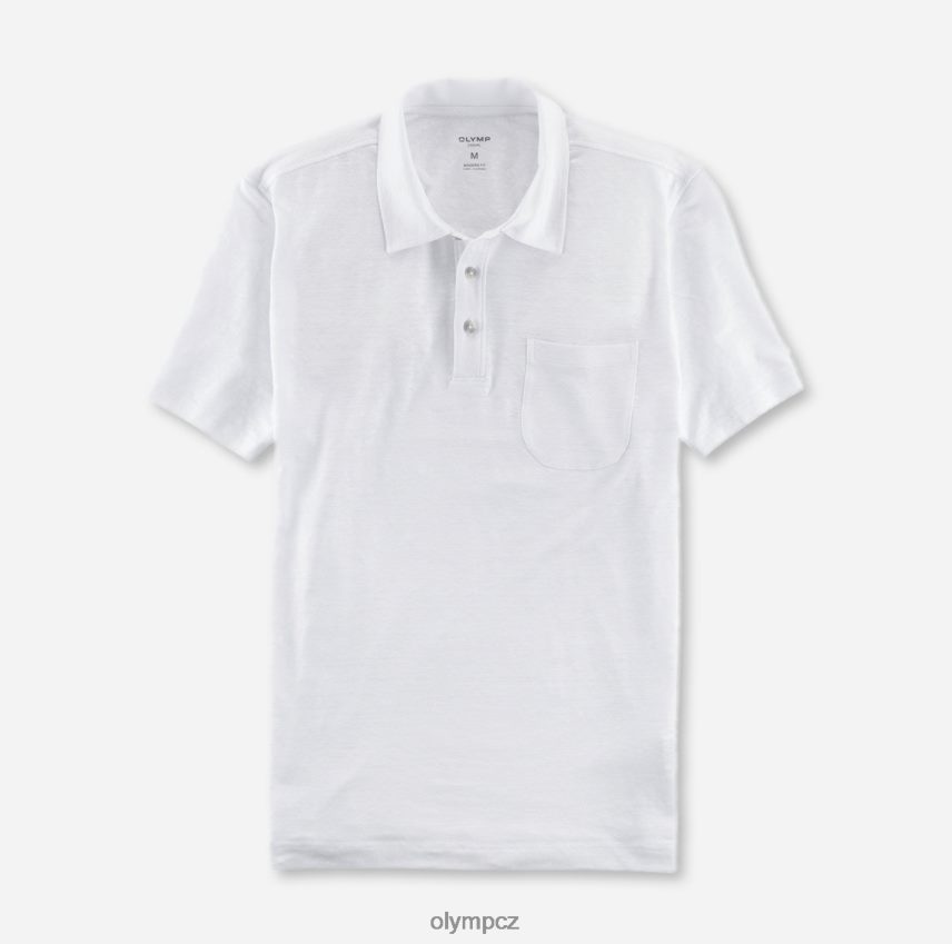 oblečení OLYMP ležérní moderní střih, polo, bílá PN44462130