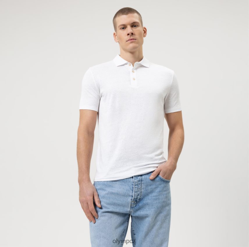 oblečení OLYMP ležérní tělový střih úrovně pět, polo, šedobílé PN44462148