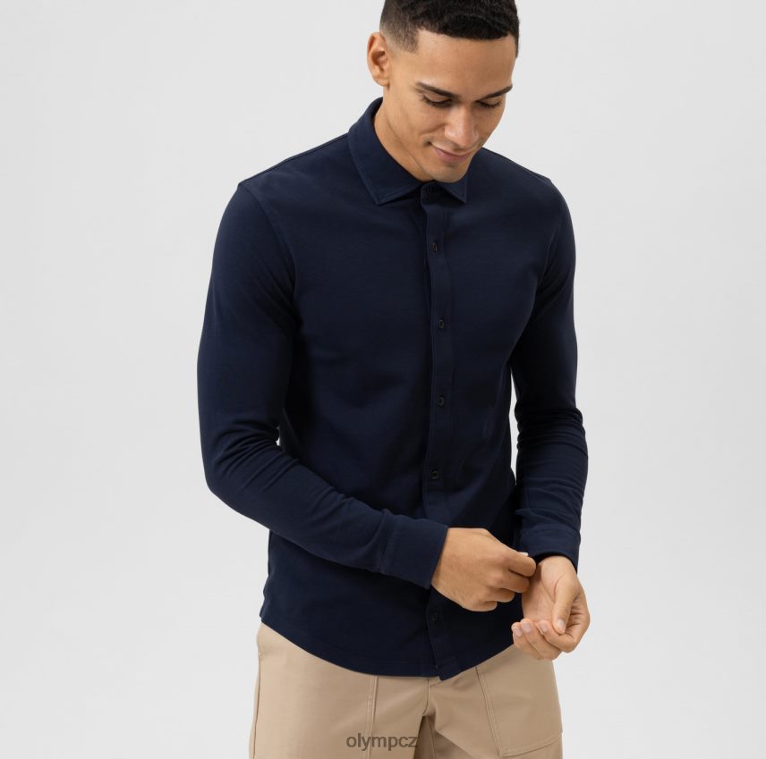 oblečení OLYMP úroveň 5 ležérní tělový střih, polo, námořní PN44462174
