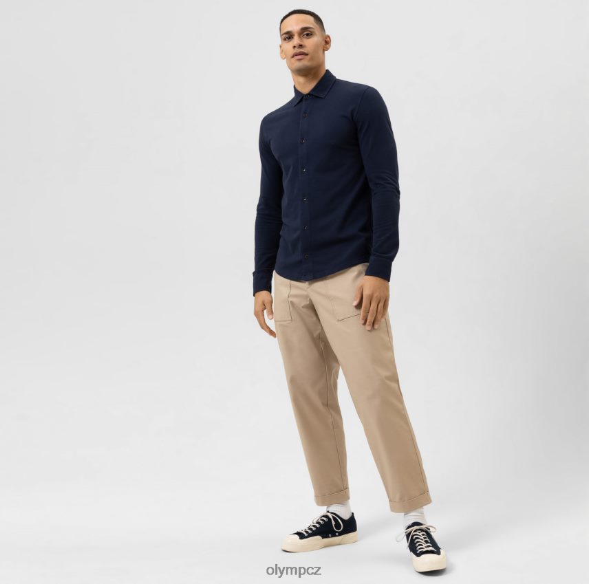 oblečení OLYMP úroveň 5 ležérní tělový střih, polo, námořní PN44462174