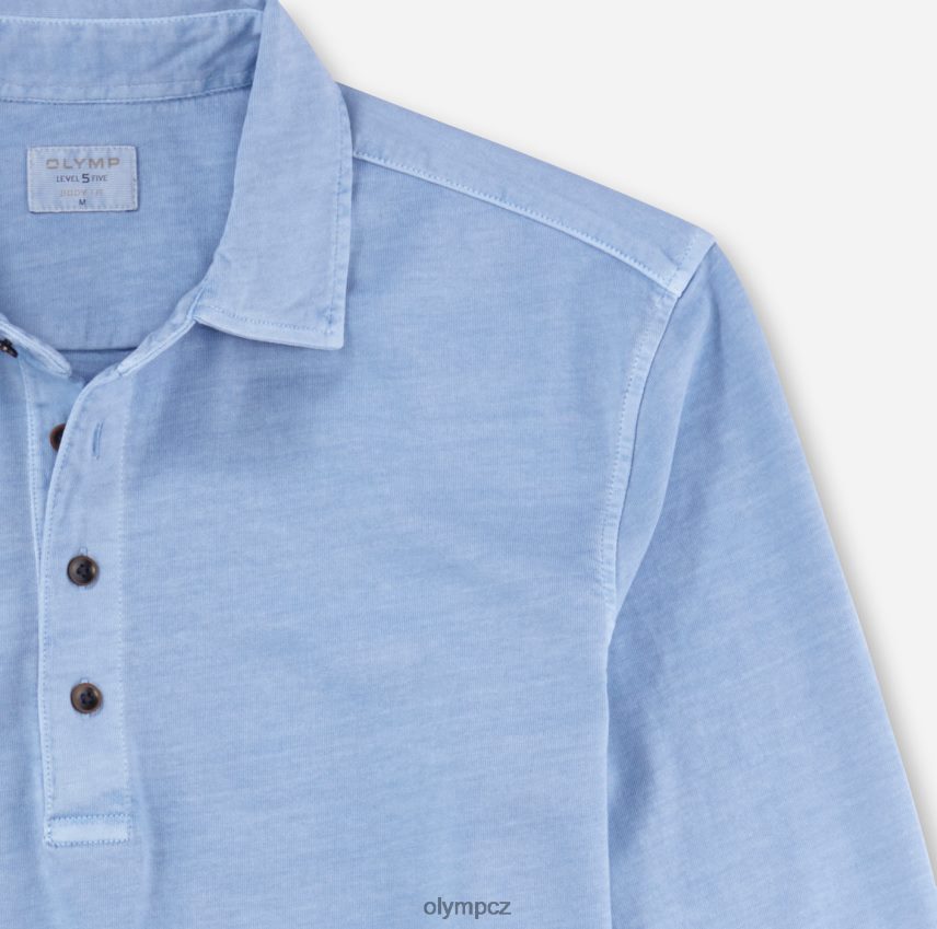 oblečení OLYMP úroveň pět ležérní tělový střih, polo, bleu PN44462173