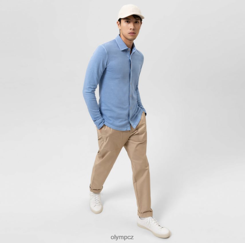 oblečení OLYMP úroveň pět ležérní tělový střih, polo, bleu PN44462176