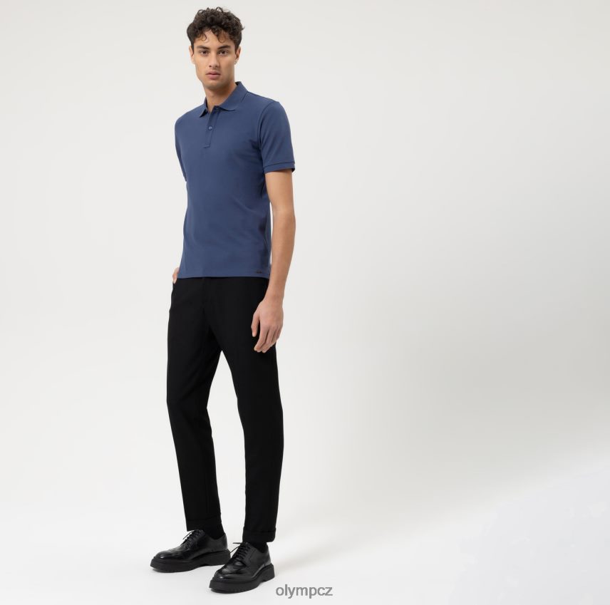 oblečení OLYMP úroveň pět ležérní tělový střih, polo, indigo PN44462158