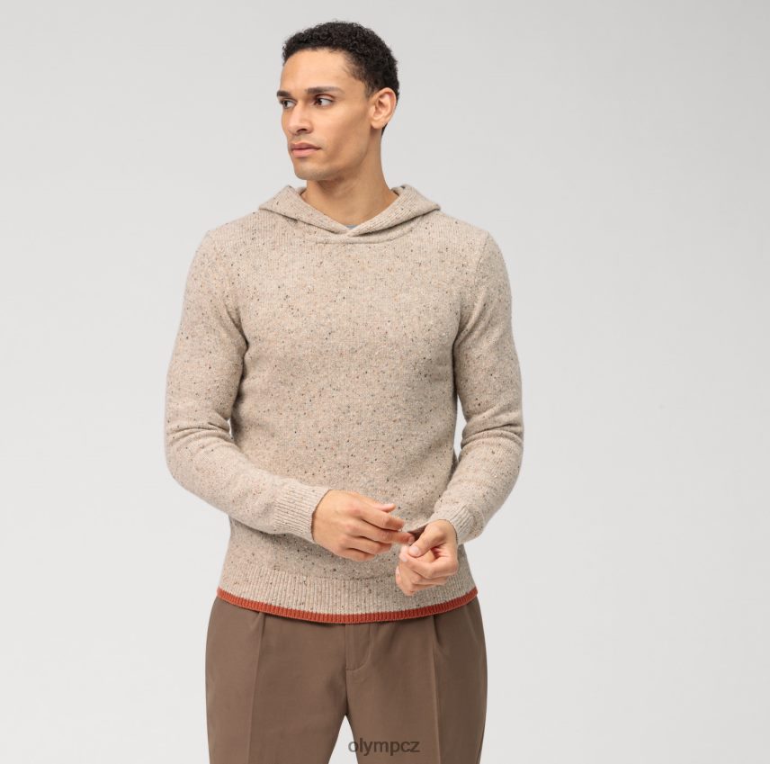 oblečení OLYMP ležérní pletená mikina, béžová PN44461906