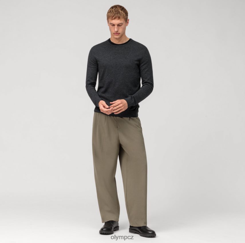 oblečení OLYMP ležérní pletený svetr, antracit PN44461812