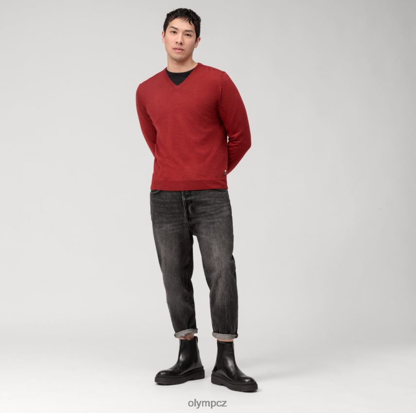 oblečení OLYMP ležérní pletený svetr, barolo PN44461765