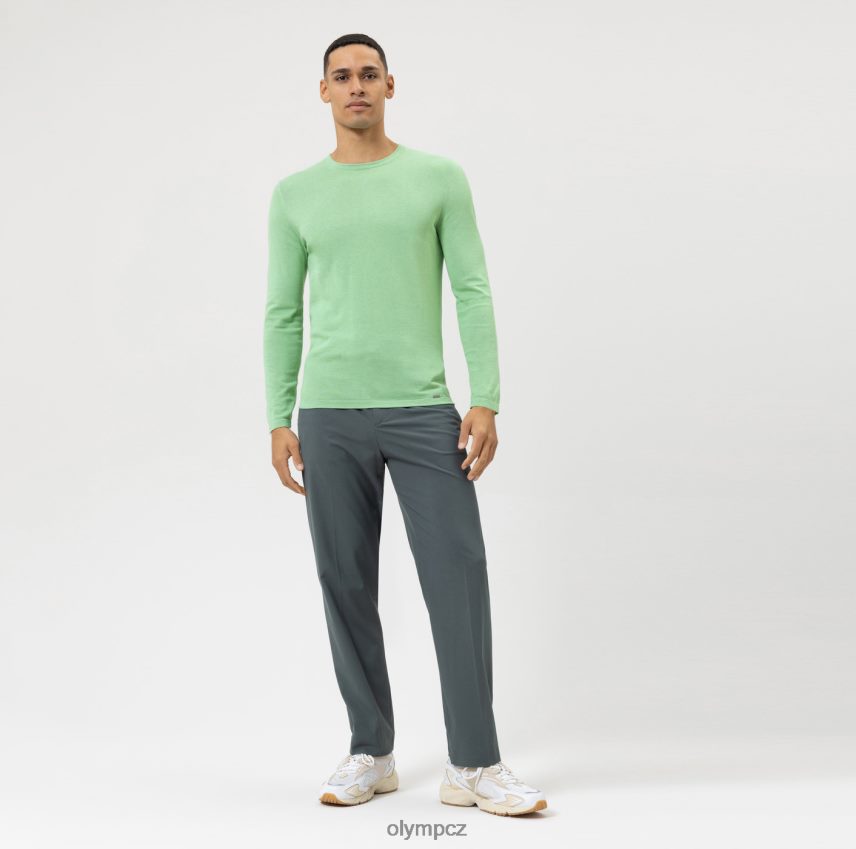 oblečení OLYMP ležérní pletený svetr, světle zelený PN44461839