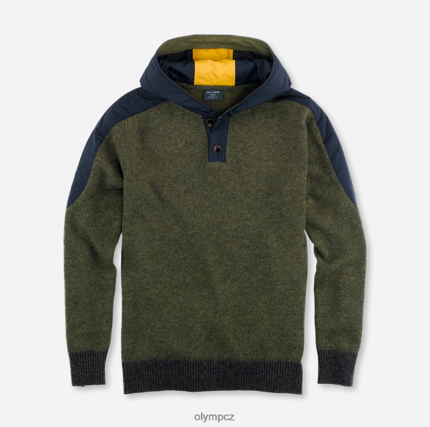 oblečení OLYMP pletenina moderního střihu, pulovr, olivová PN44461854