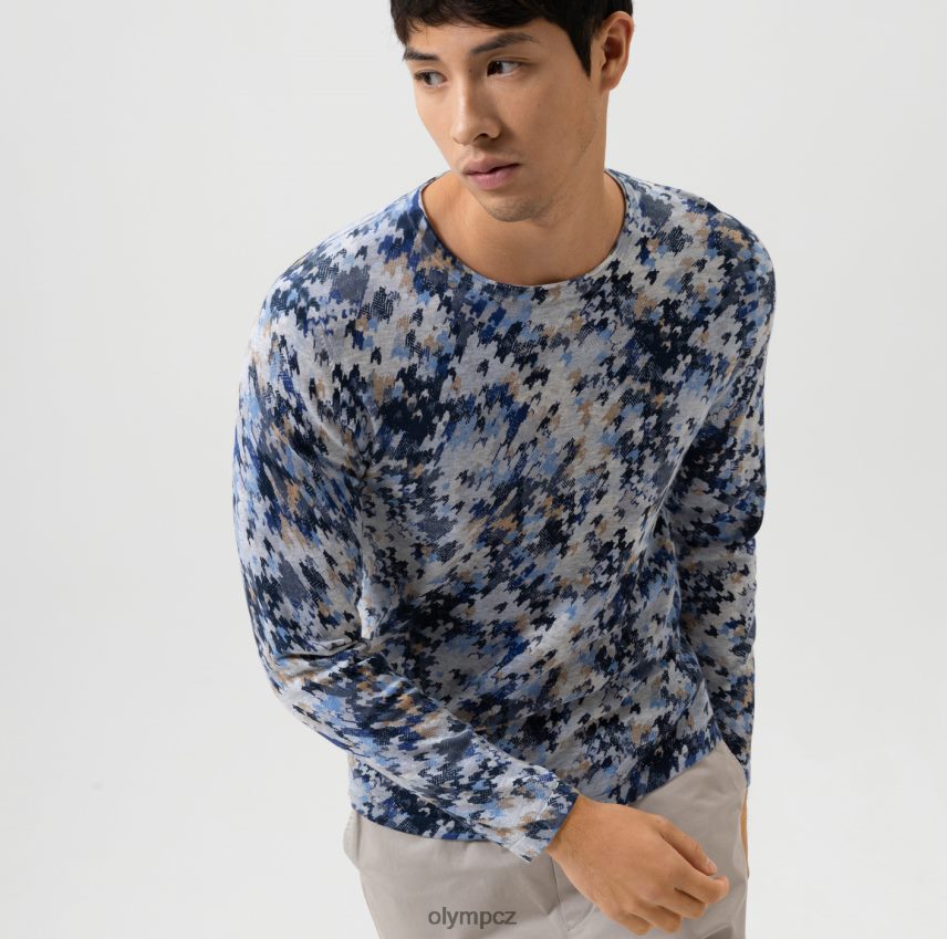 oblečení OLYMP pletenina úrovně 5 body fit, pulovr s výstřihem, námořní PN44461748