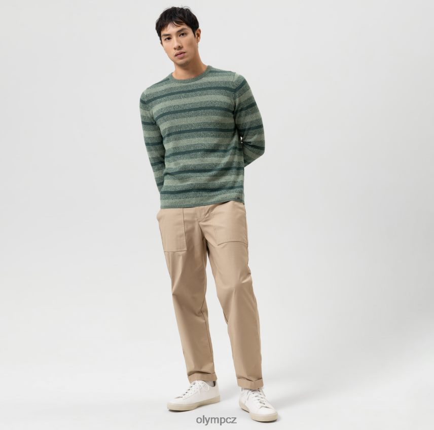 oblečení OLYMP pletenina úrovně 5 body fit, pulovr s výstřihem, zelená PN44461758