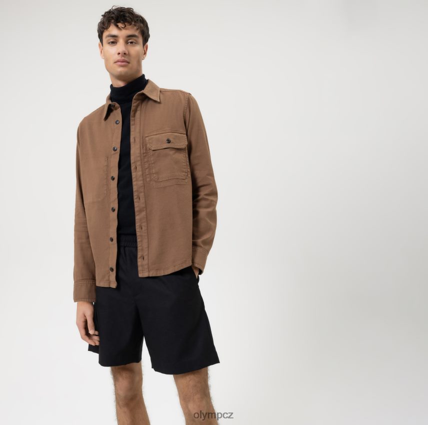 oblečení OLYMP 5. úroveň smart casual overshirt, casual shirt, brown PN44461959