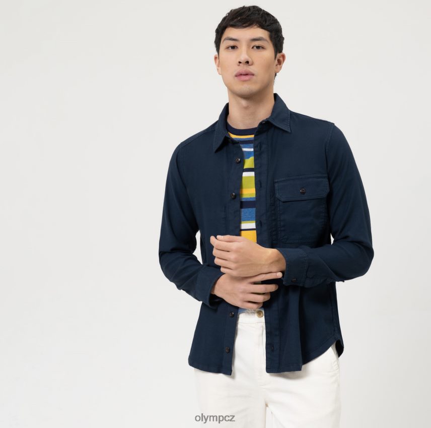 oblečení OLYMP 5. úroveň smart casual overshirt, casual shirt, marine PN44461957