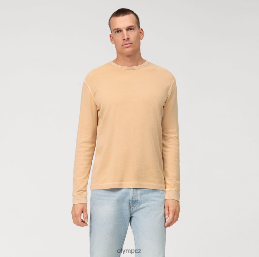 oblečení OLYMP ležérní žerzejové tričko s dlouhým rukávem, přírodní PN44462048