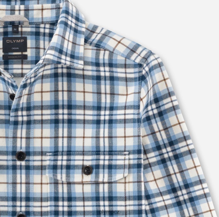 oblečení OLYMP ležérní košile, ležérní košile, kent, bleu PN44461970
