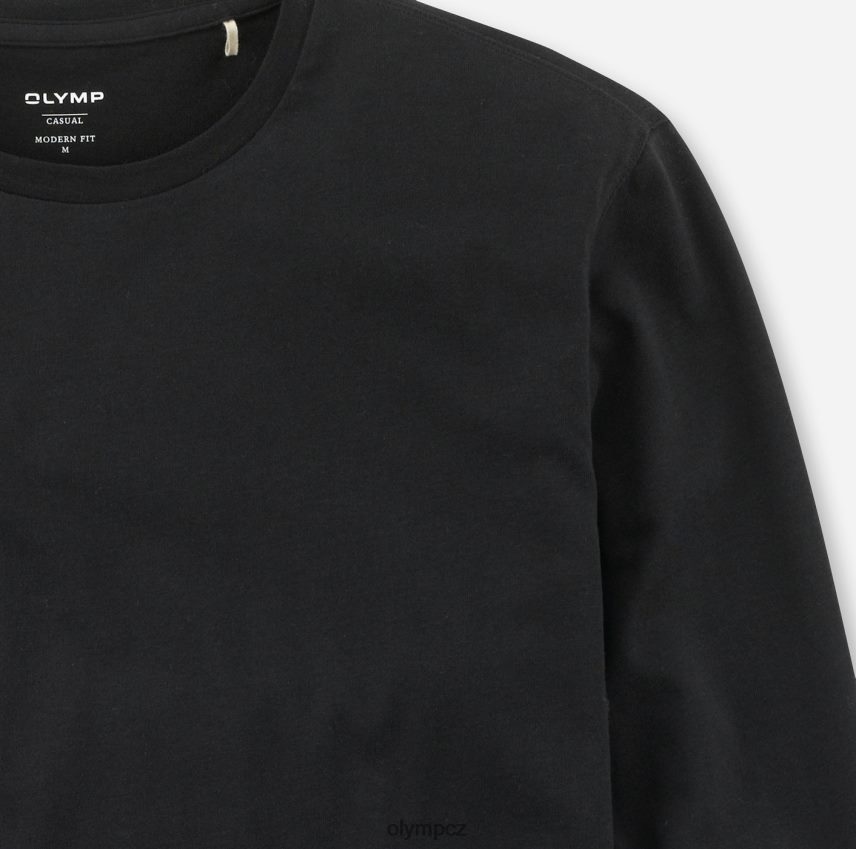 oblečení OLYMP ležérní moderní střih, tričko, černé PN44462066