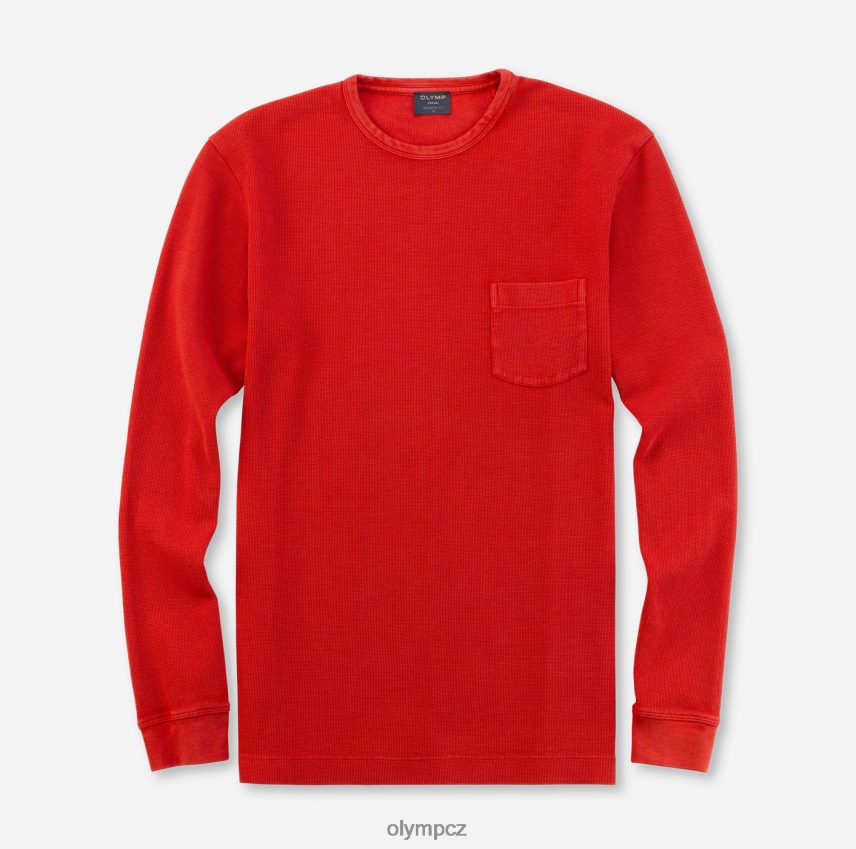 oblečení OLYMP ležérní moderní střih, tričko, červená PN44462064