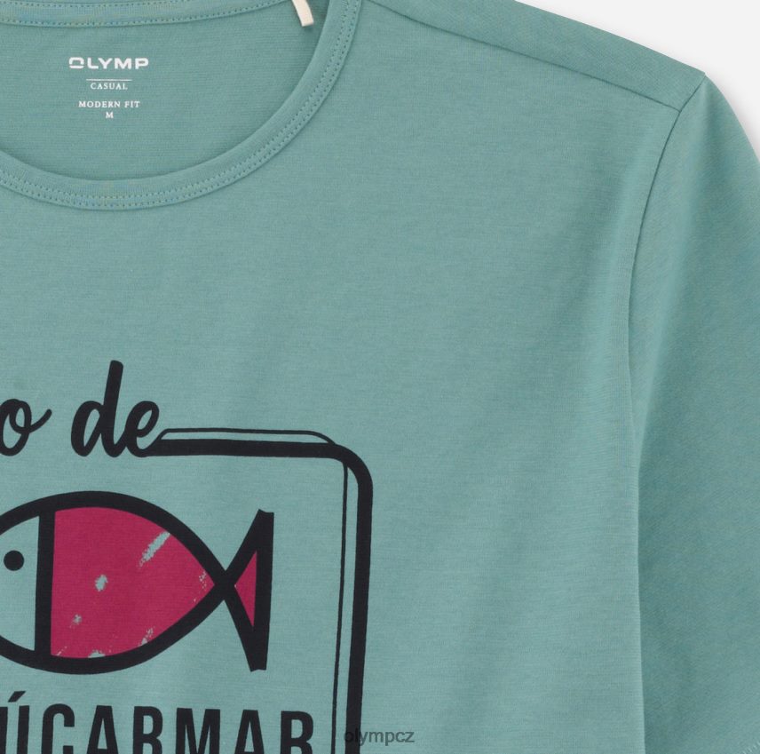 oblečení OLYMP ležérní moderní střih, tričko, křišťálově zelené PN44462065