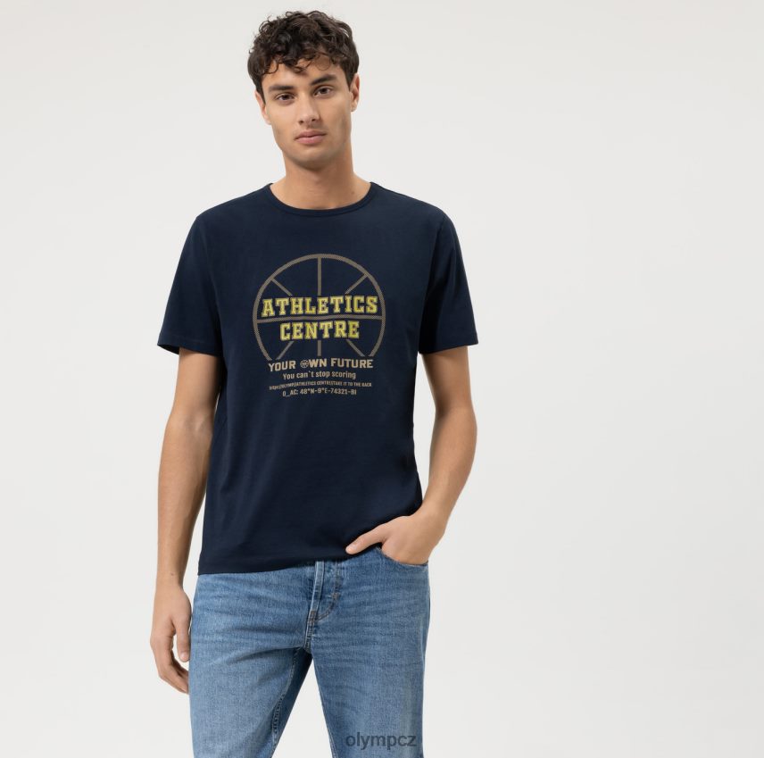 oblečení OLYMP ležérní moderní střih, tričko, námořní PN44462013