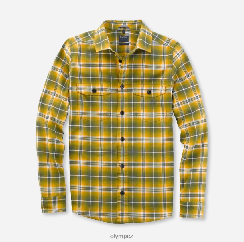 oblečení OLYMP ležérní overshirt, casual košile, kent, olive PN44461986