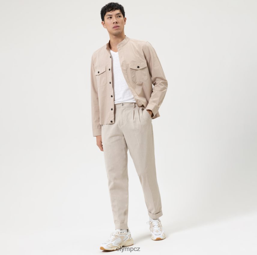 oblečení OLYMP ležérní tělový střih úrovně 5, tričko, šedobílé PN44461988