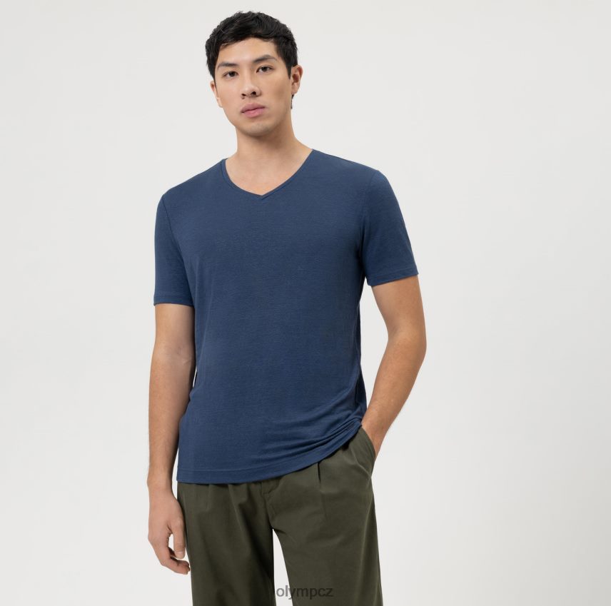 oblečení OLYMP ležérní tělový střih úrovně 5, tričko, kouřově modrá PN44462006