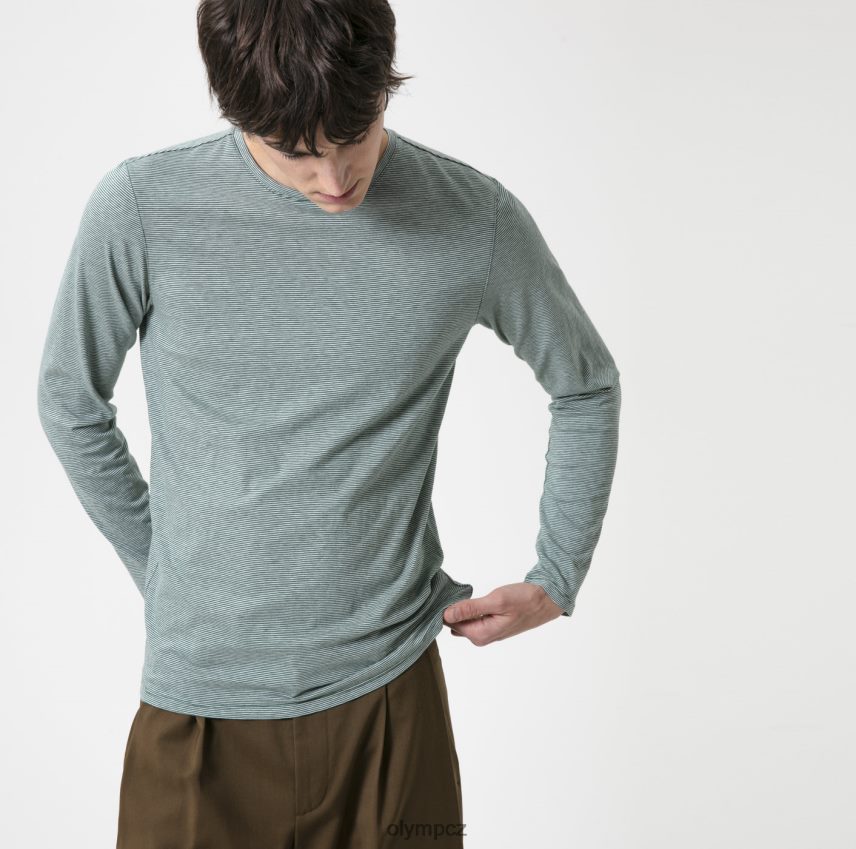 oblečení OLYMP ležérní tělový střih úrovně pět, tričko, šedozelená PN44462061