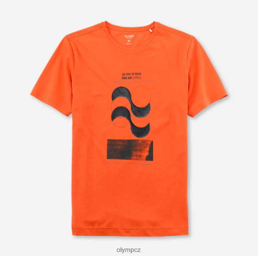 oblečení OLYMP ležérní tělový střih úrovně pět, tričko, oranžová PN44462063