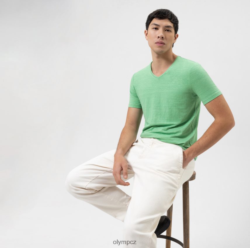 oblečení OLYMP ležérní tělový střih úrovně pět, tričko, světle zelená PN44462000