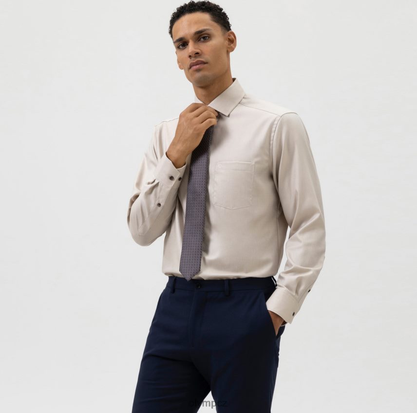 Příslušenství OLYMP kravata slim 6,5 cm, hnědá PN44462311